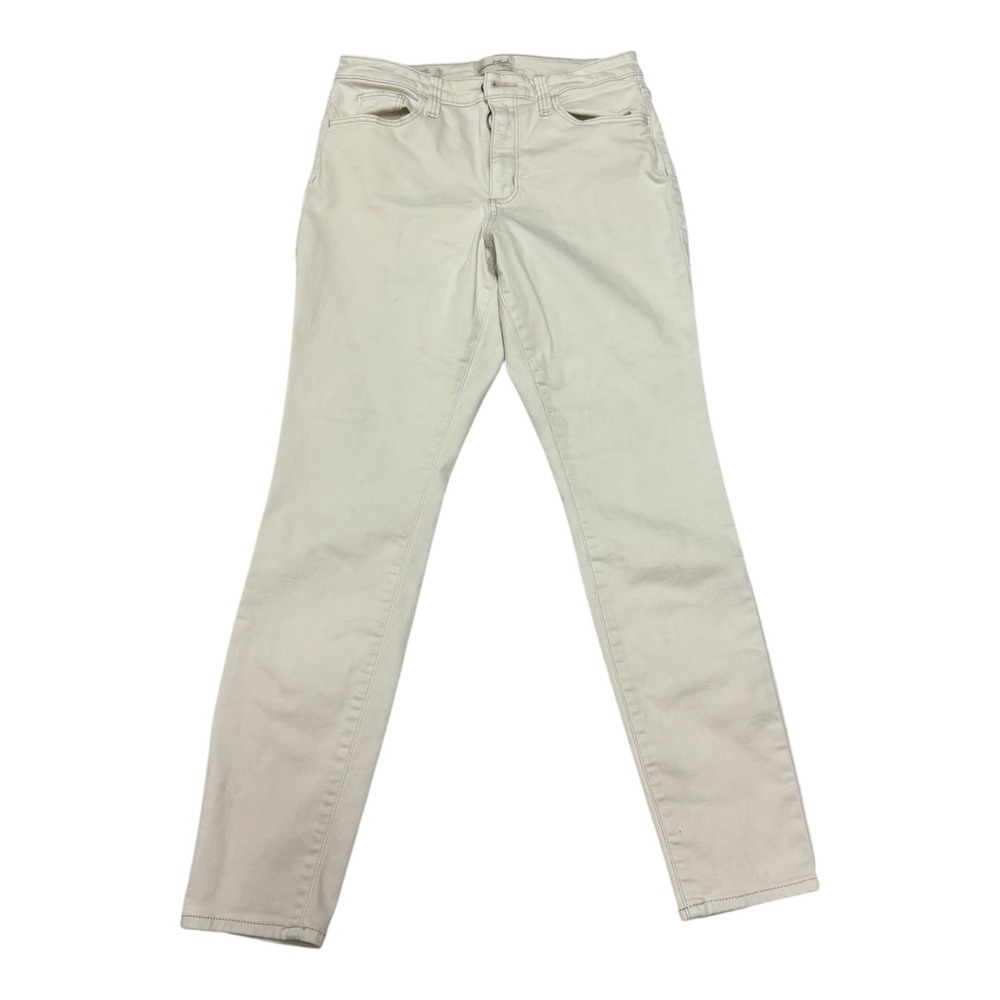 Universal Thread Womens High Rise‎ Skinny Jeans Cream Off White Size 10R  Denim